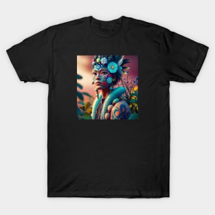 Indigenous Photorealism Character T-Shirt